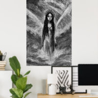 La Luna Dark Angel Fairy Femme Goth Art Fantastiqu