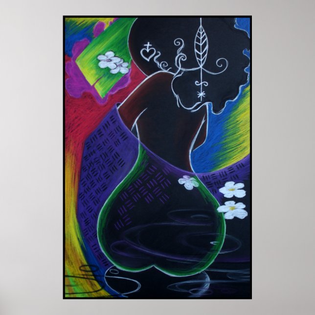 Poster La Lune africaine dans l'eau numérique (Devant)
