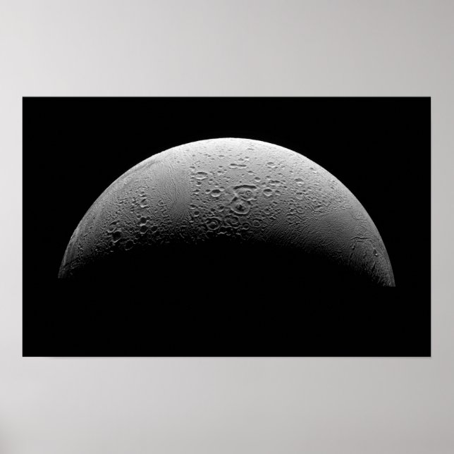 Poster La lune de Saturne Encelade (Devant)