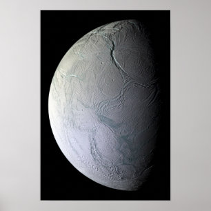 Poster La lune de Saturne Encelade