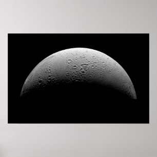 Poster La lune Enceladus de Saturn