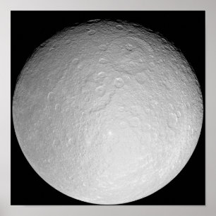 Poster La lune glacée de Saturne Rhea