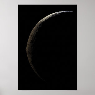 Poster La lune Iapetus de Saturn