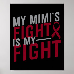 Poster La lutte de ma Mimi est ma lutte Anémie à cellules