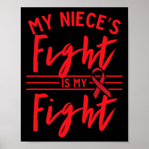 Poster La lutte de ma nièce est ma lutte contre les malad