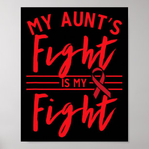 Poster La lutte de ma tante est ma lutte contre le cancer