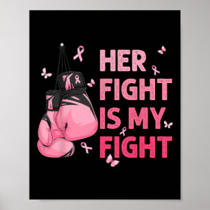 Poster La lutte est mon combat Soutien de sensibilisation