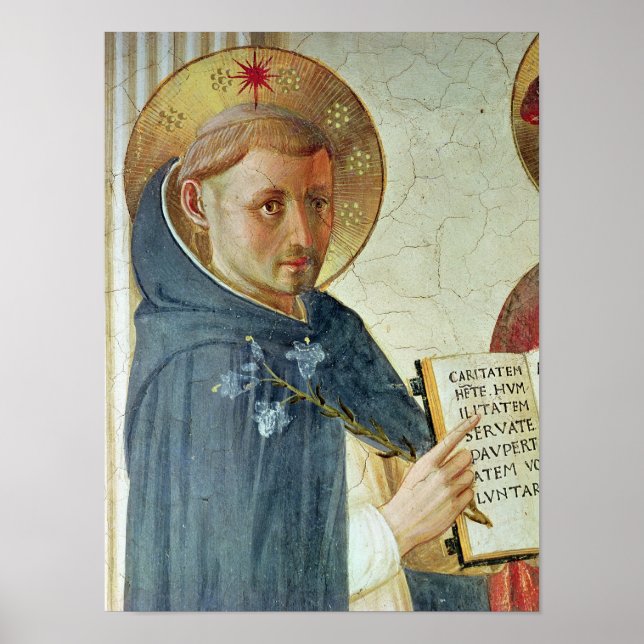 Poster La Madonna delle Ombre, détail de Saint Dominique (Devant)