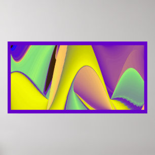 Poster La Magie de l'Été, Art Abstrait 3D