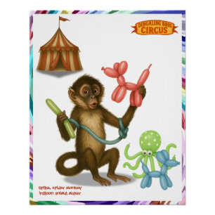 Poster La magie du singe en ballon de Spike