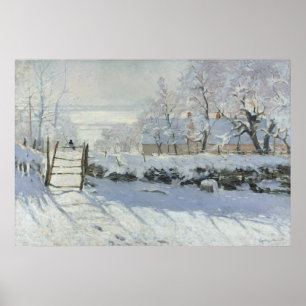 Poster La Magpie de Claude Monet
