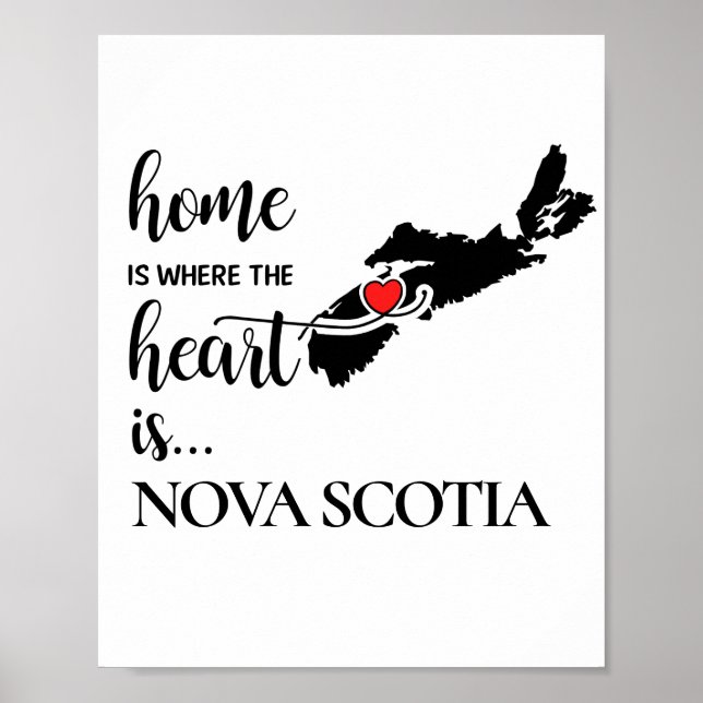 Poster La maison de la Nouvelle-Écosse est le coeur. (Devant)