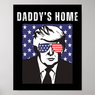 Poster La maison de papa drôle Républicain Donald Trump s