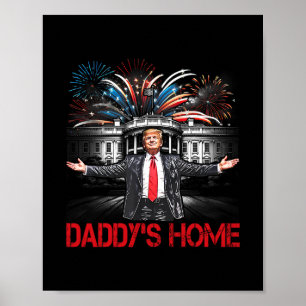 Poster La Maison de Papa Maison Blanche 2025 Président Tr