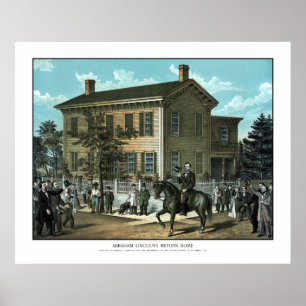 Poster La maison de retour d'Abraham Lincoln
