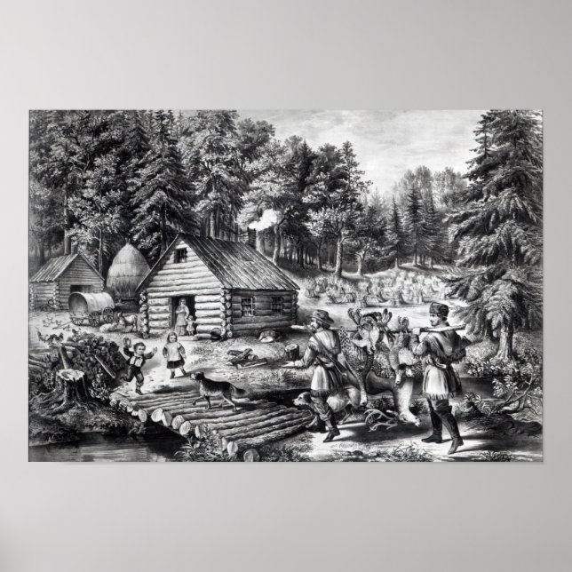 Poster La maison des pionniers sur la frontière occidenta (Devant)