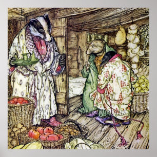 Poster “La maison du blaireau” par Arthur Rackham