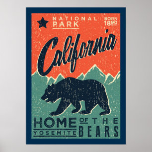 Poster La maison du Yosemite soutient   la Californie