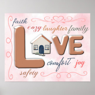Poster La maison est l'amour