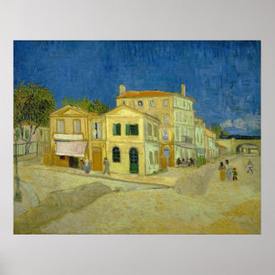 Poster La maison jaune ("La rue") Vincent Gogh