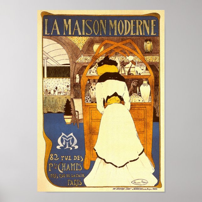 Poster La Maison Moderne, Maurice Biais (Devant)