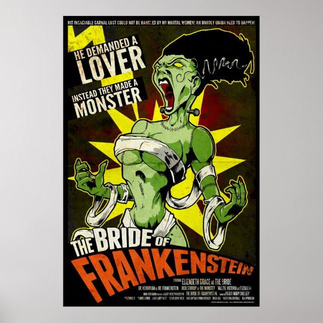 Poster La mariée de Frankenstein (Devant)