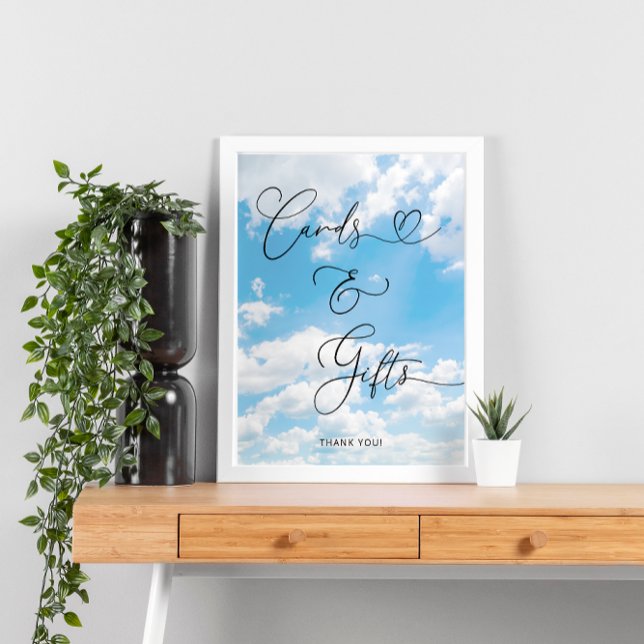 Poster La mariée est sur nuage 9 cartes et cadeaux (Créateur téléchargé)