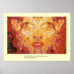 Poster LA MATIÈRE N'A PAS D'IMPORTANCE Masque fractal en