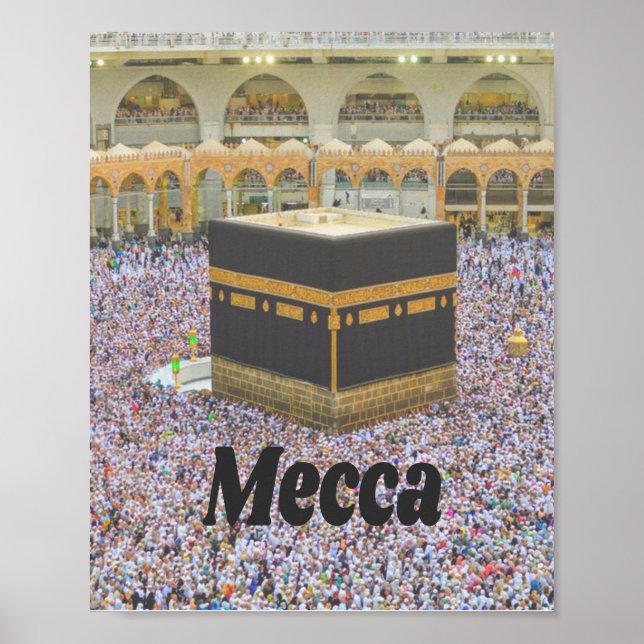 Poster La Mecque Arabie Saoudite La ville la plus sacrée  (Devant)