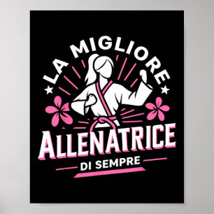 Poster La Meilleure Entraîneuse Idée Cadeau Maîtresse Kar