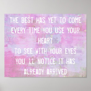 Poster La meilleure est encore à venir citation inspirati
