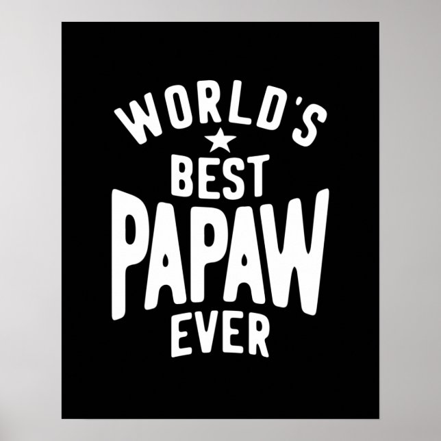 Poster La meilleure papaye du monde | Cadeau Père (Devant)