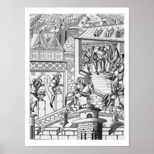 Poster La menthe, après une gravure sur bois en 'De