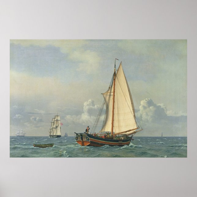 Poster La mer, 1831 (Devant)