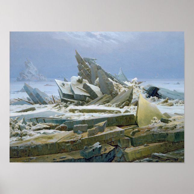 Poster La mer polaire, 1824 (Devant)