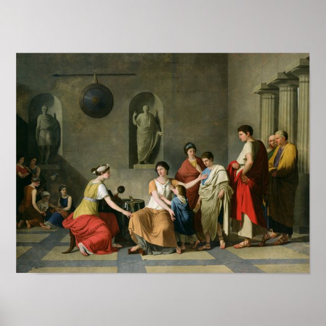 Poster La Mère des Gracchi, vers 1780 (Devant)