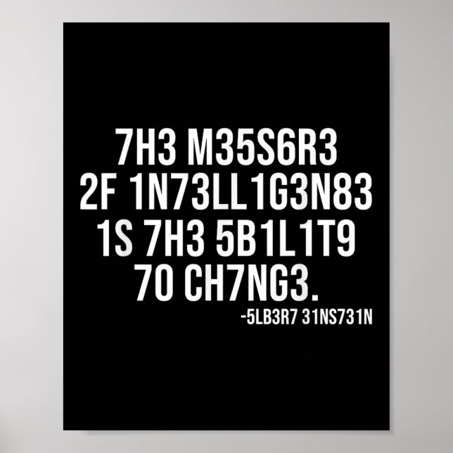 Poster La mesure de l'intelligence codée par la science m (Devant)