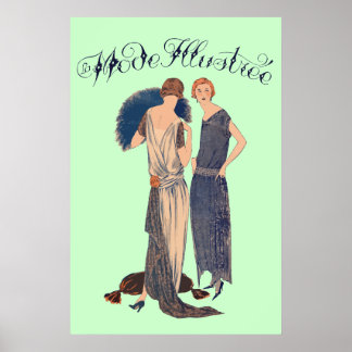 Poster La mode illustrée (Magazine français 1922)