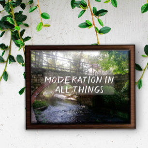 Poster La modération en toutes choses citent l'affiche du
