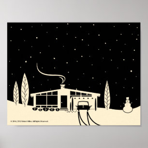 Poster La moitié du siècle Snowscene-Noire