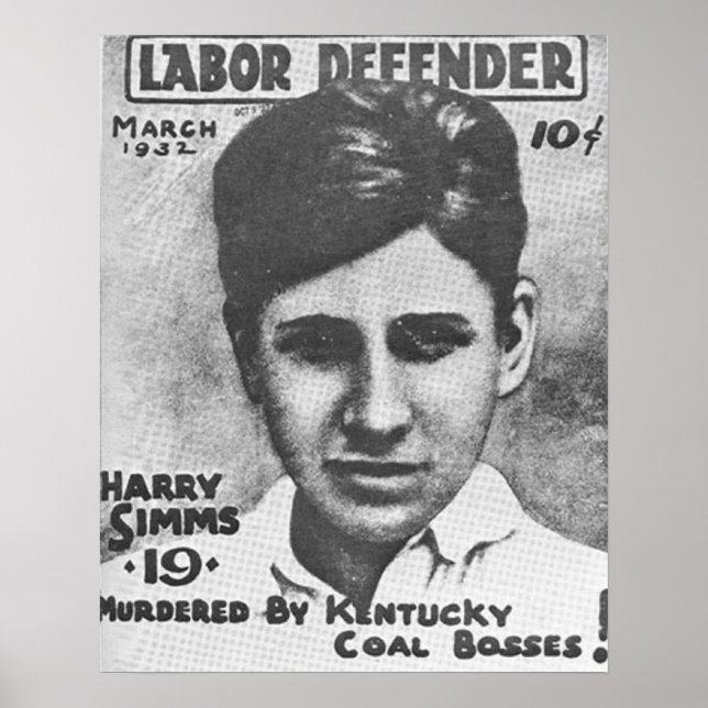 Poster La mort de Harry Simms (Devant)