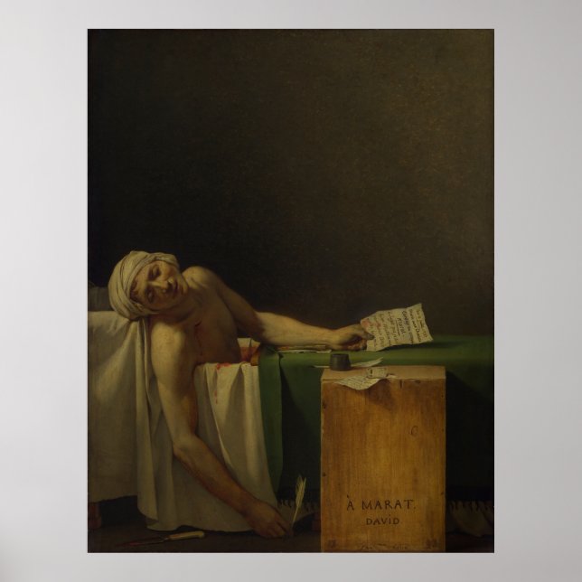Poster La mort de Marat, Assassiné (Devant)