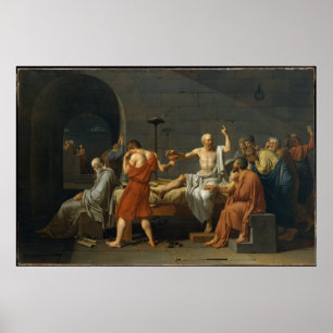 Poster La mort de Socrate, 1787