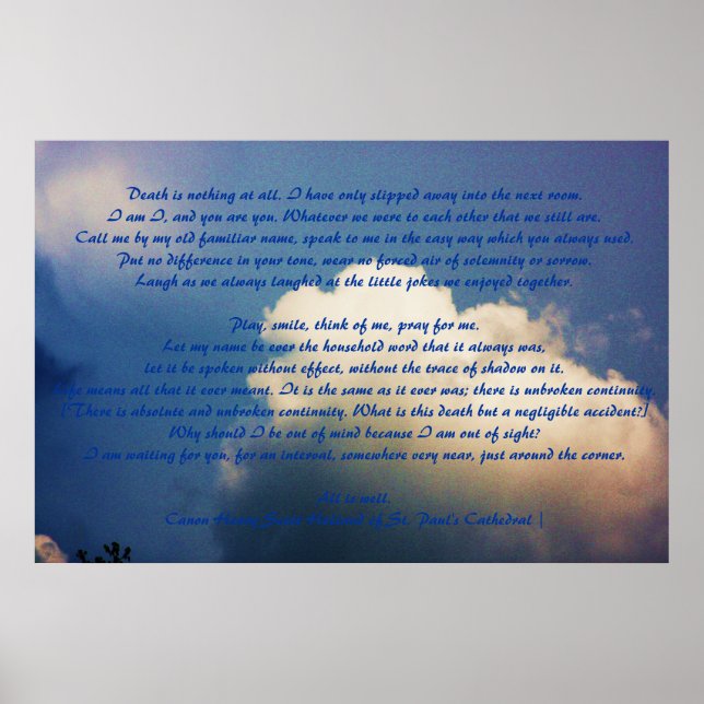 Poster La Mort Est Rien.... (Devant)