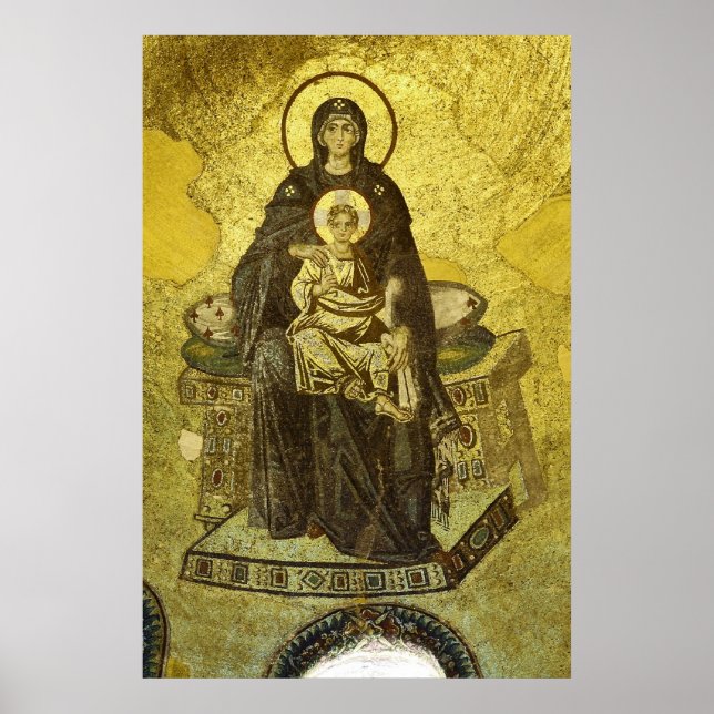 Poster La mosaïque de la Vierge et de l'Enfant de Sainte  (Devant)