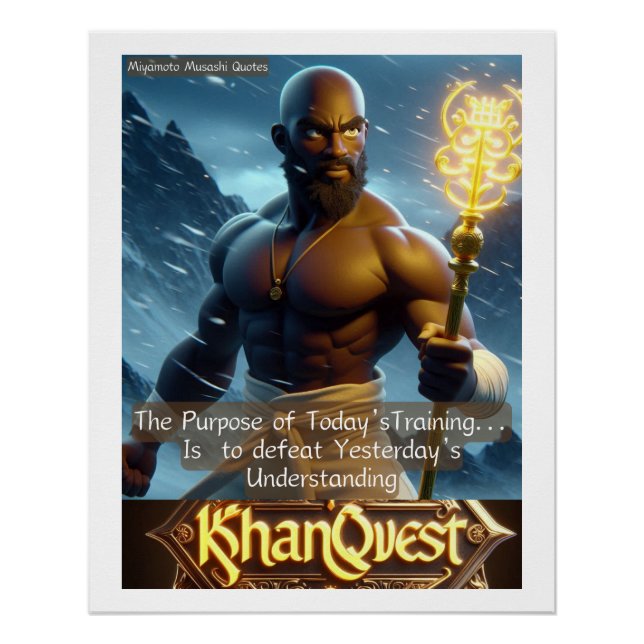 Poster La motivation de Khanqwest - l'objectif de l'entra (Devant)