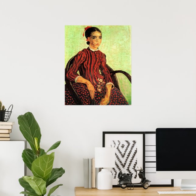 Poster La Mousme, assis par Vincent van Gogh (Bureau à domicile)
