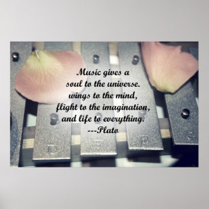 Poster La musique donne la conception de rose de cloches