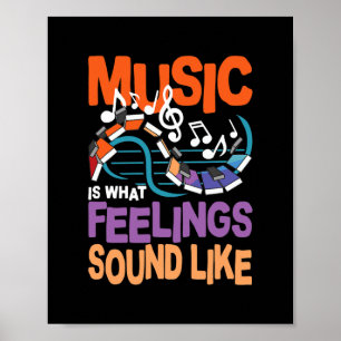 Poster La Musique Est Ce Que Ressemblent Les Sentiments