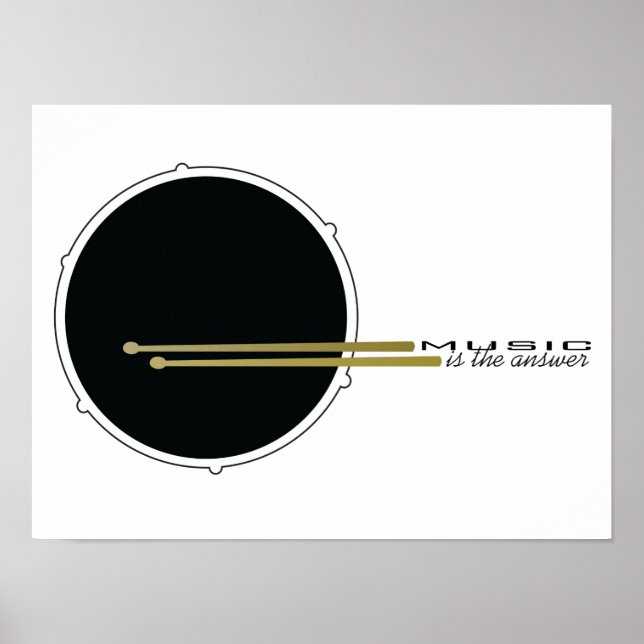 Poster La musique est la réponse (Devant)